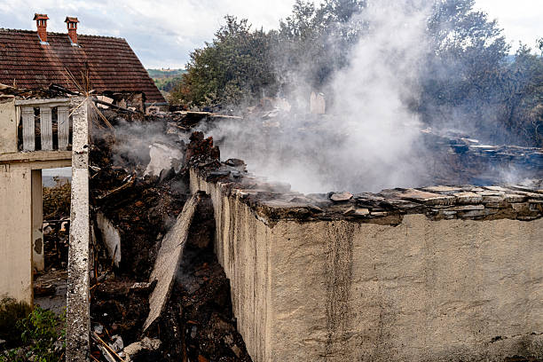 Professional Fire Damage Removal technician working in Woodville, OH